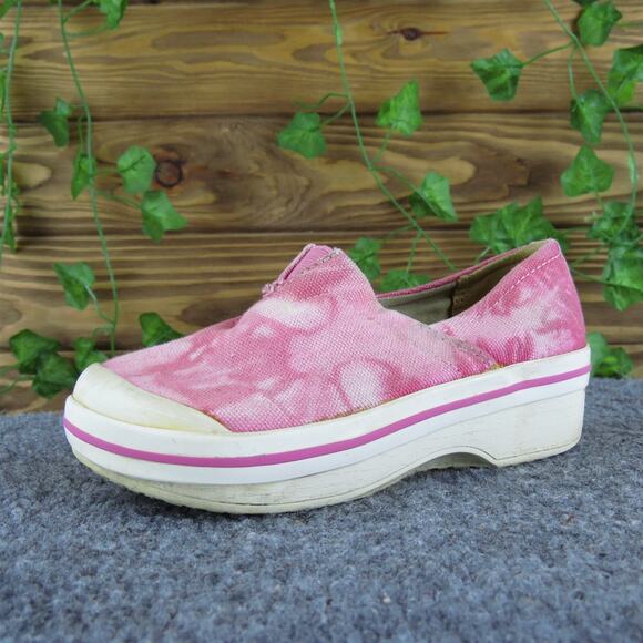 Dansko Girls Clog Tie-Dye Sz T 28 Medium Pink Fabric Slip‎ On - Picture 1 of 6